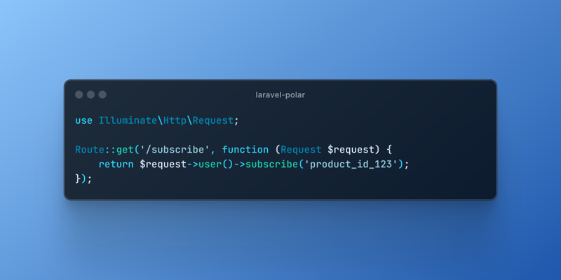 Laravel Polar Integration