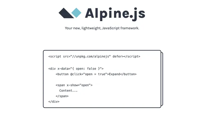 AlpineJS: a Framework for Building Fast and Functional Frontends